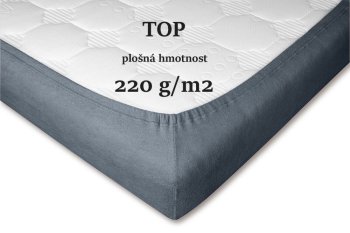 Froté prostěradlo tmavě šedá
