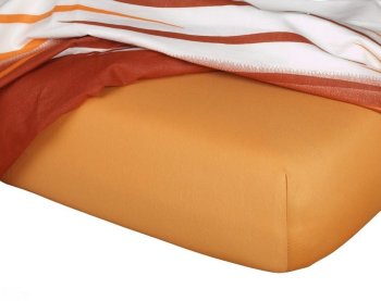 Jersey prostěradlo karamel