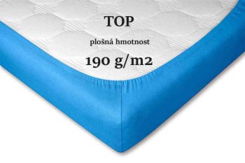 Jersey prostěradlo denim
