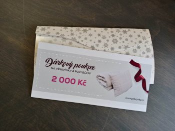 Dárkový poukaz na 2000 Kč