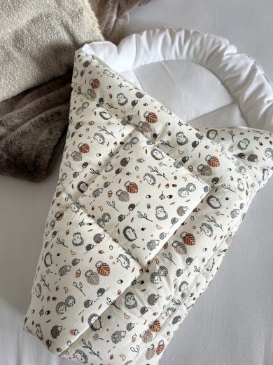 Rychlozavinovačka ježci - Rozměry: 75x75 cm, suchý zip