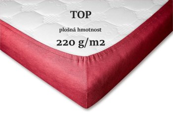Froté prostěradlo vínová