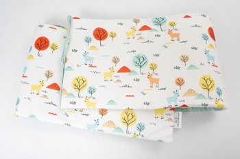 Mantinel do postýlky kozička/puntíky 180 cm