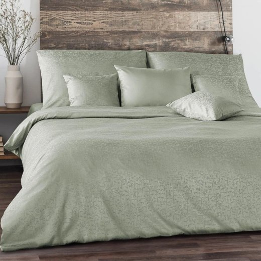 Povlečení TENCEL Bamboo dreams šedozelená - Rozměry: 140x200 + 70x90 cm (standard)