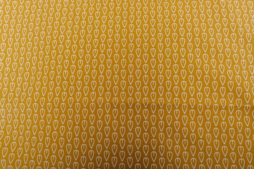 Dětské povlečení bavlna indiánky/lístečky na okrové - Rozměry: 90x130 + 40x60 cm