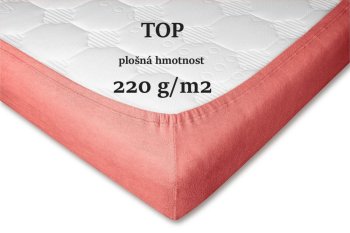 Froté prostěradlo losos