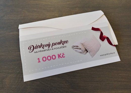 Dárkový poukaz na 1000 Kč