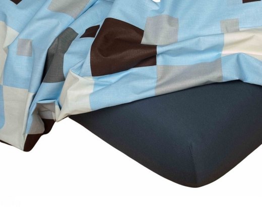 Jersey prostěradlo tmavě šedá - Rozměry: 60x120/10 cm postýlka