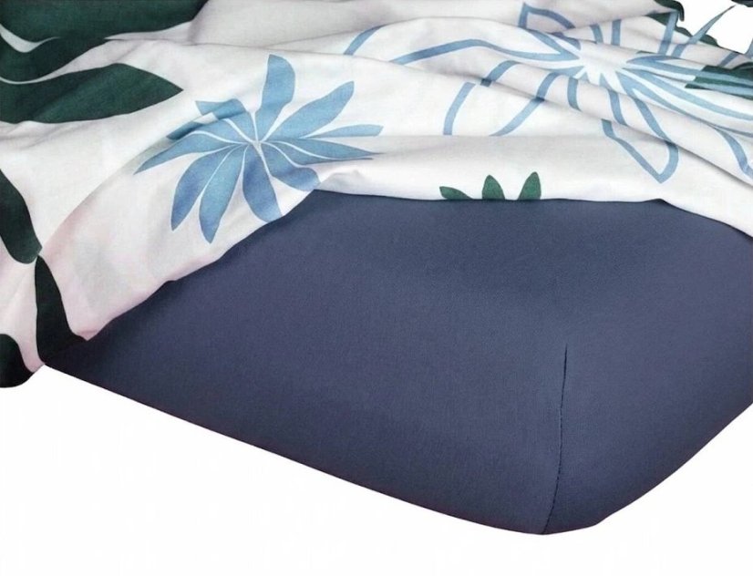 Jersey prostěradlo švestková - Rozměry: 60x120/10 cm postýlka