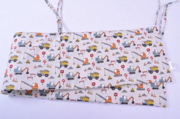 Mantinel do postýlky stavba na šedé 180 cm
