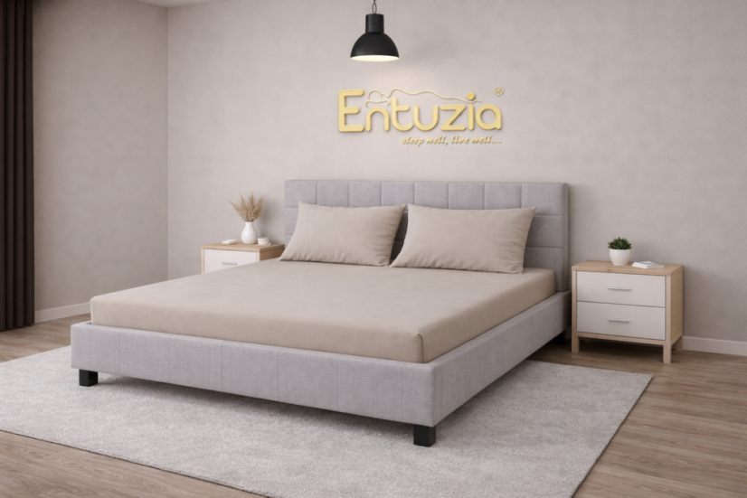 Prostěradlo Mako-Jersey s lycrou Latté - Rozměry: 90x200 cm jednolůžko