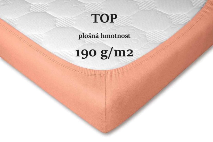 Froté prostěradlo meruňka - Rozměry: 60x120/10 cm postýlka