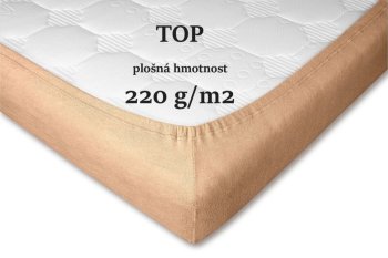 Froté prostěradlo medová