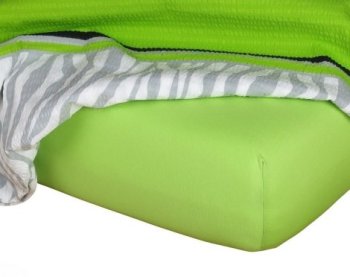 Jersey prostěradlo kiwi