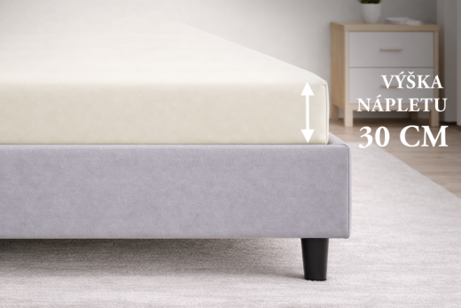 Prostěradlo Mako-Jersey s lycrou Měsíční jas - Rozměry: 90x200 cm jednolůžko
