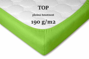 Jersey prostěradlo kiwi
