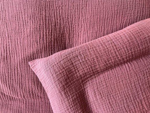 Mušelínové povlečení bordo - Rozměry: 140x200 + 70x90 cm (standard)
