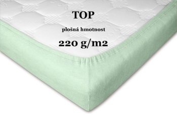 Froté prostěradlo mentol