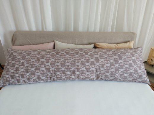 Povlak bavlna na relaxační polštář/Náhradní manžel cibule na šedé - Rozměry: 50x160 cm samostatný povlak