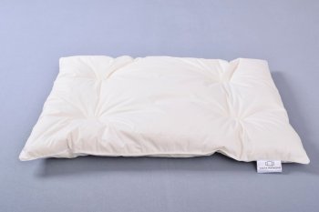 Dětský polštář z ovčí vlny StříbroAktiv smetanová do postýlky