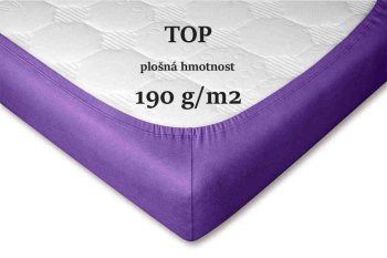 Jersey prostěradlo purpur