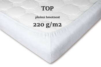 Froté prostěradlo bílá