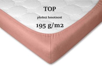 Jersey prostěradlo béžová