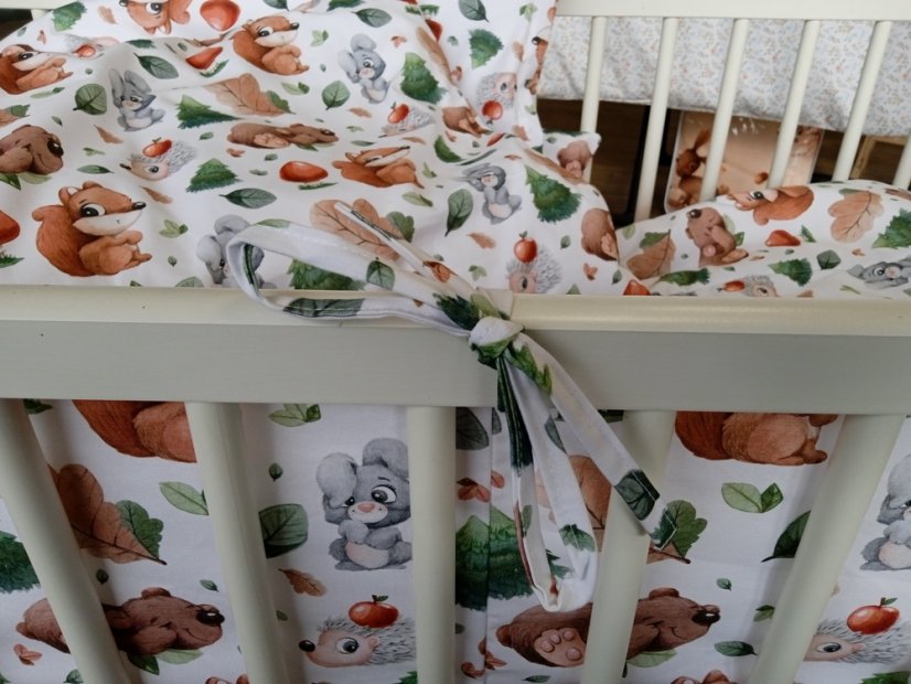 Mantinel do postýlky zvířátka podzim 180 cm