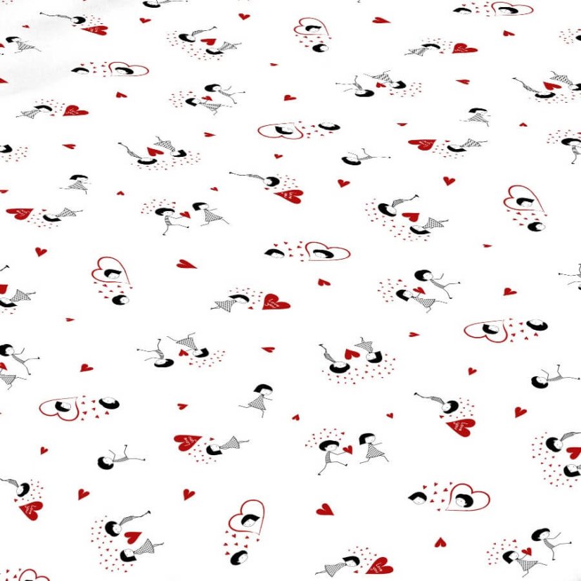 Bavlněné povlečení VALENTÝN - Rozměry: 140x200 + 70x90 cm (standard)