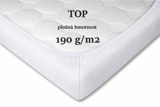 Jersey prostěradlo bílá - Rozměry: 60x120/10 cm postýlka