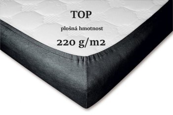 Froté prostěradlo černá
