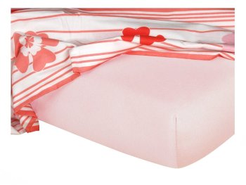 Jersey prostěradlo pudrová