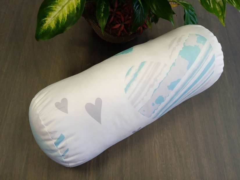 Váleček velký barevný - Rozměry: váleček délka 40 cm průměr 20 cm