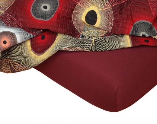 Jersey prostěradlo bordó - Rozměry: 60x120/10 cm postýlka