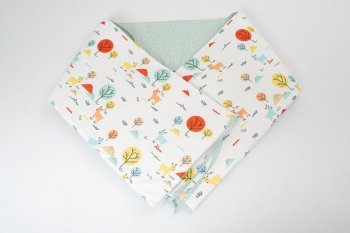 Mantinel do postýlky kozička/puntíky 180 cm