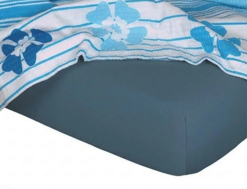 Jersey prostěradlo borůvková - Rozměry: 60x120/10 cm postýlka