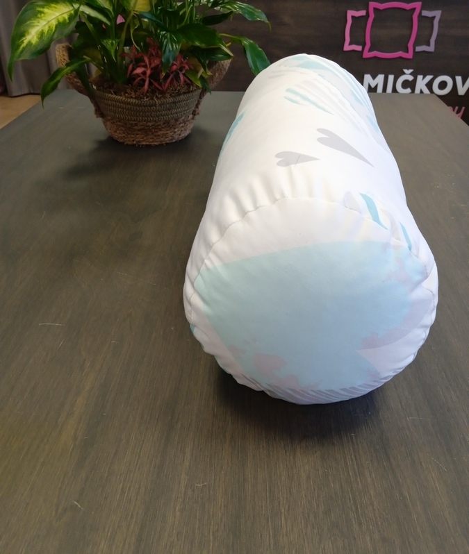 Váleček velký barevný - Rozměry: váleček délka 40 cm průměr 20 cm