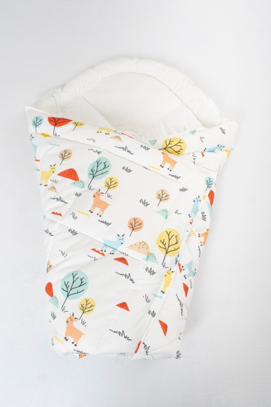 Rychlozavinovačka kozička s kopečky - Rozměry: 75x75 cm, suchý zip